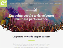 Tablet Screenshot of corporaterewards.co.uk